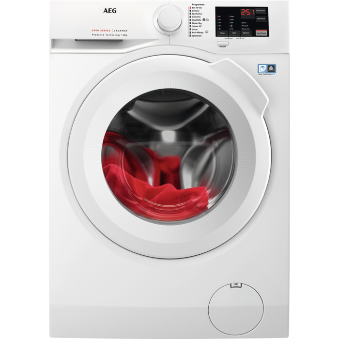 AEG - Edestä täytettävä pesukone - LR612L84A