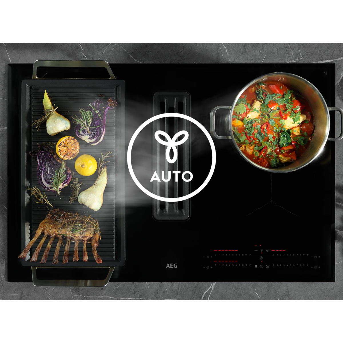 AEG - Induktiotaso liesituulettimella - CCK84543CB