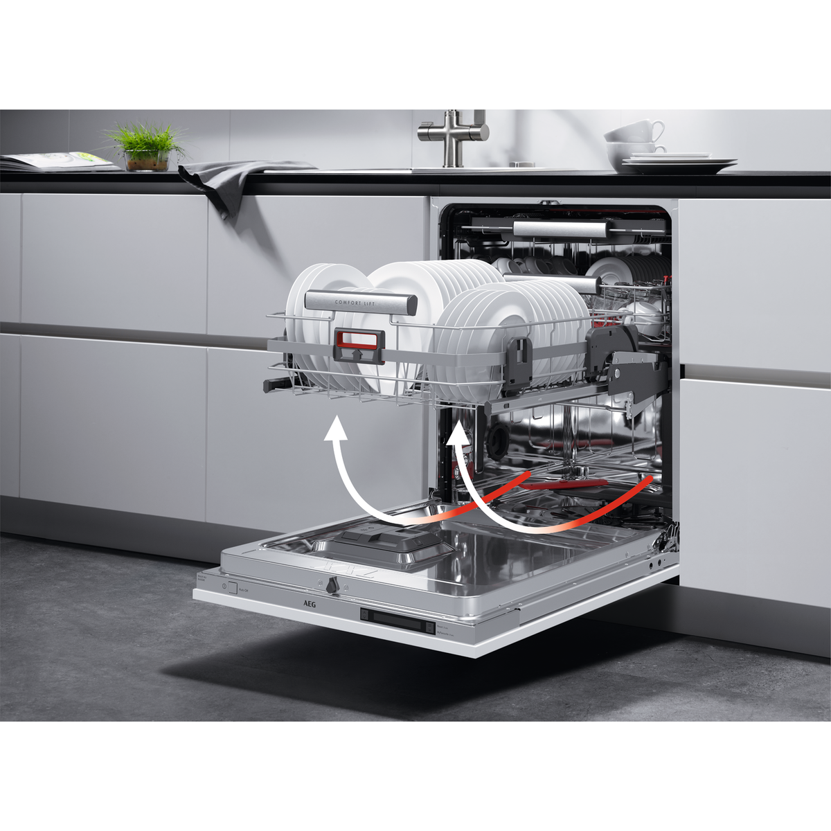AEG - Integroitava astianpesukone 45-60 cm - FSE83827P