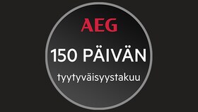 AEG 150 päivän tyytyväisyystakuu -logo